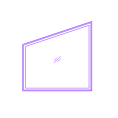 Buildings Fixed Windows Trapezoid Craft Design Svg File, Free Vectors File